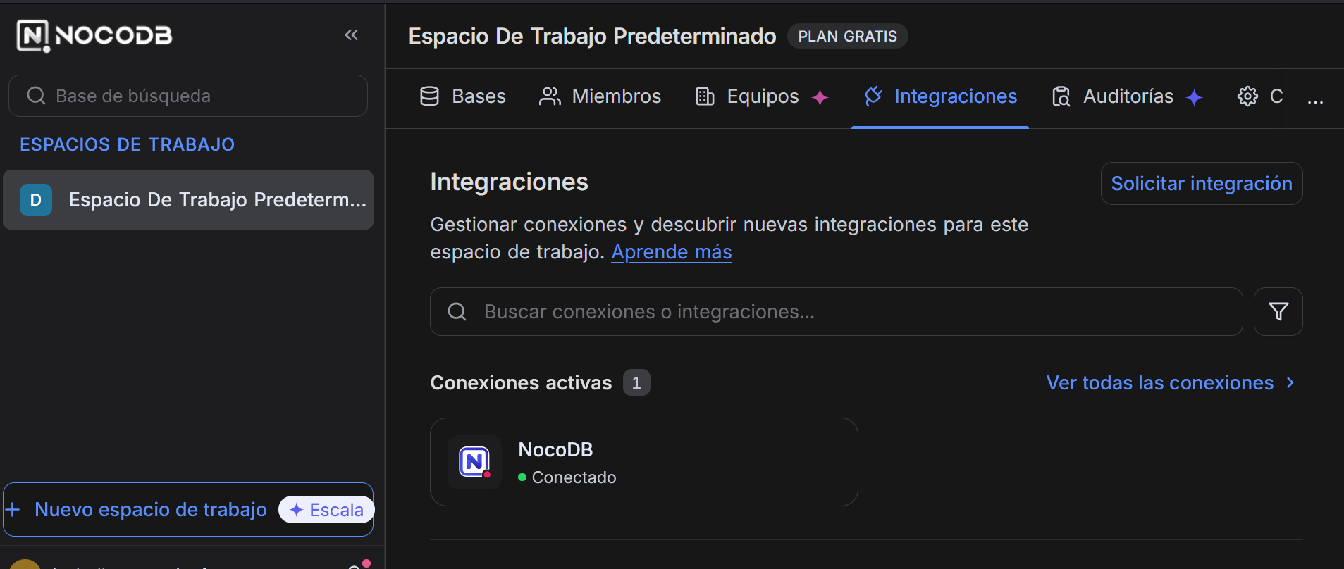 Gestión de Datos con NocoDB